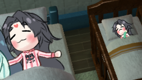 shen yuan con sus 11 bebés: