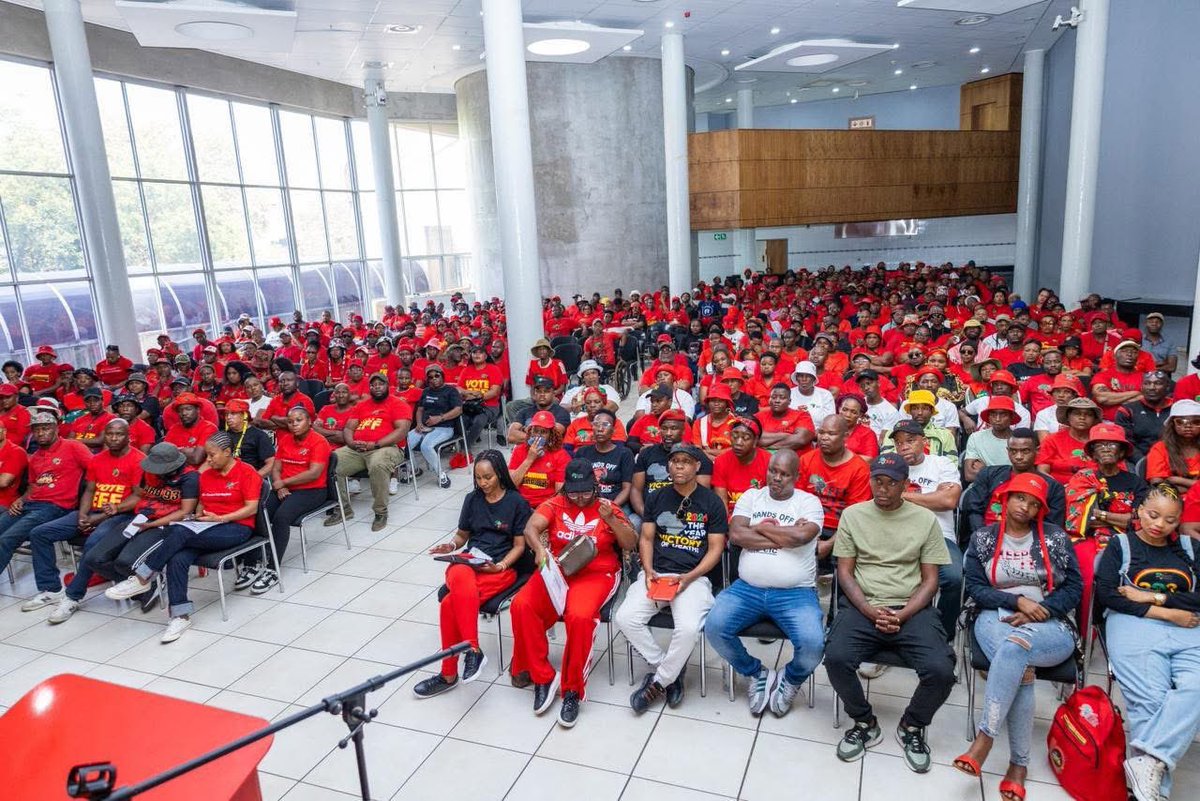 MTshwaku's tweet image. The President and Commander in Chief Julius Malema, visiting branches on a sub regional level all over Gauteng. 

#RegisterToVoteEFF  In The 2026 Local Government Elections On The Following Link: registertovoteeff.org.za