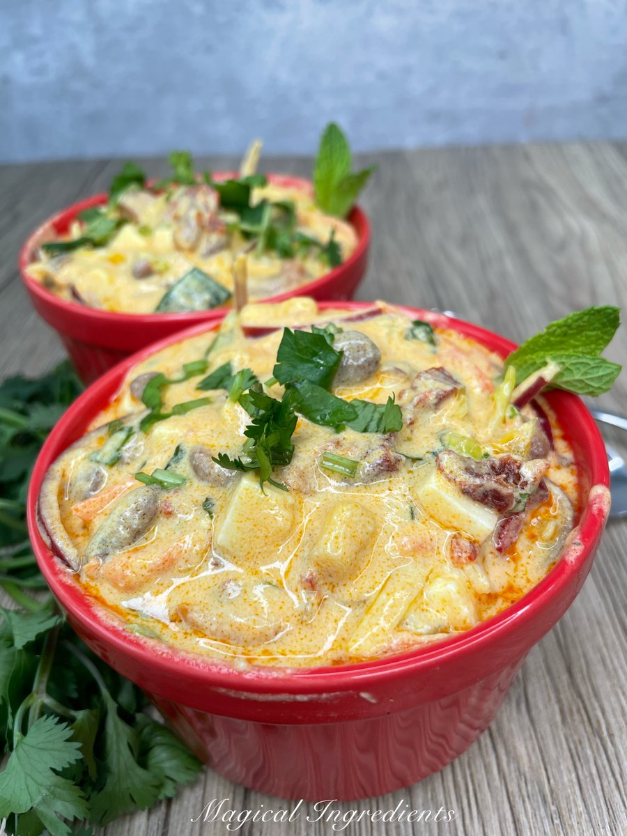 magicalingrdnts's tweet image. Smoky, #creamy, and packed with #protein, this #Chipotle #Chukauni with #yogurt, #paneer, #pintobeans, crunchy #veggies, herbs and that irresistible smoky chipotle kick, it just as #nourishing as it is #flavorful. #summerecipes #nocook #sidedish #bbqside magical-ingredients.com/2026/04/chipot…