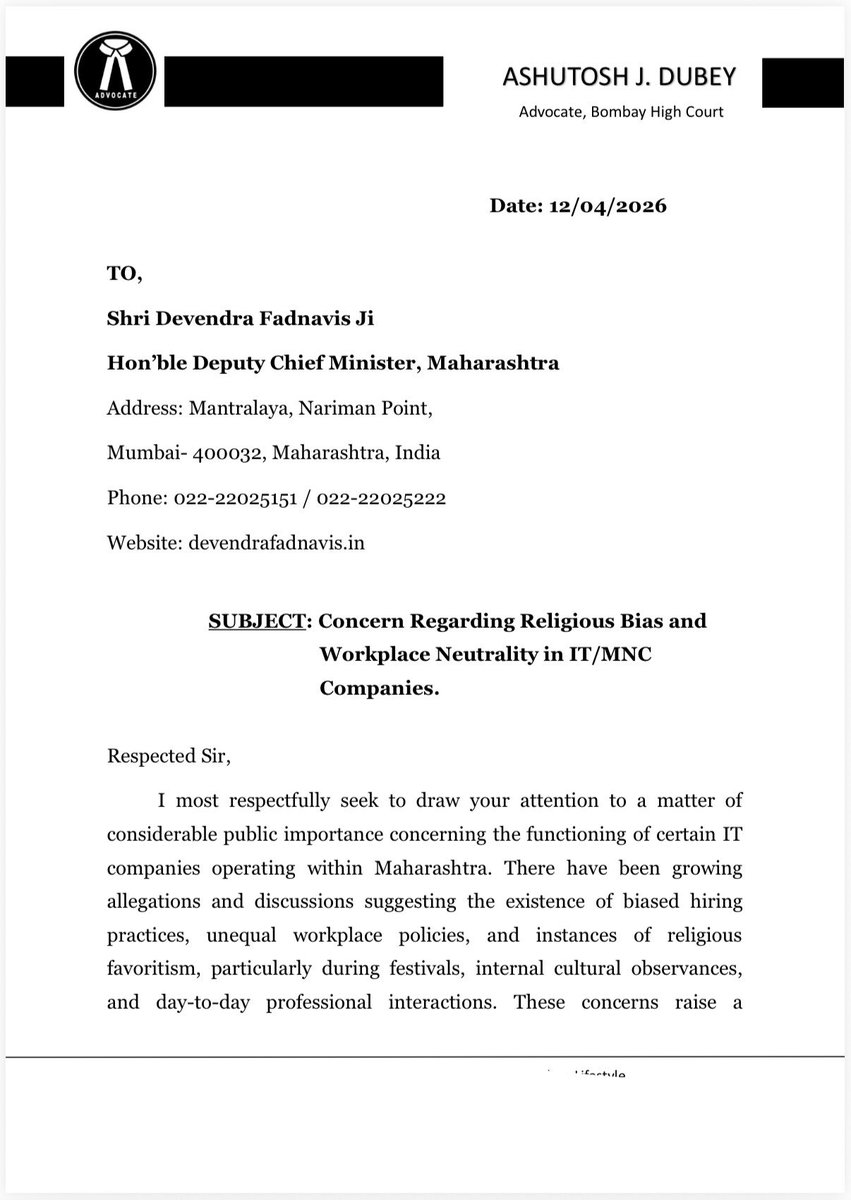 ADV. ASHUTOSH J. DUBEY 🇮🇳 tweet media