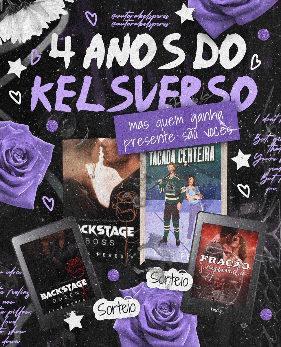 4 anos de Kelsverso esse mês e decidi sortear todos meus livros, dois e e-books e 2 físicos, como agradecimento a você, meu leitor 🤍

Quer ter a chance de ganhar? As regras estão no meu perfil no Instagram, no <a href="/autorakelsperes/">KELS | escrevendo SDS ✨</a>