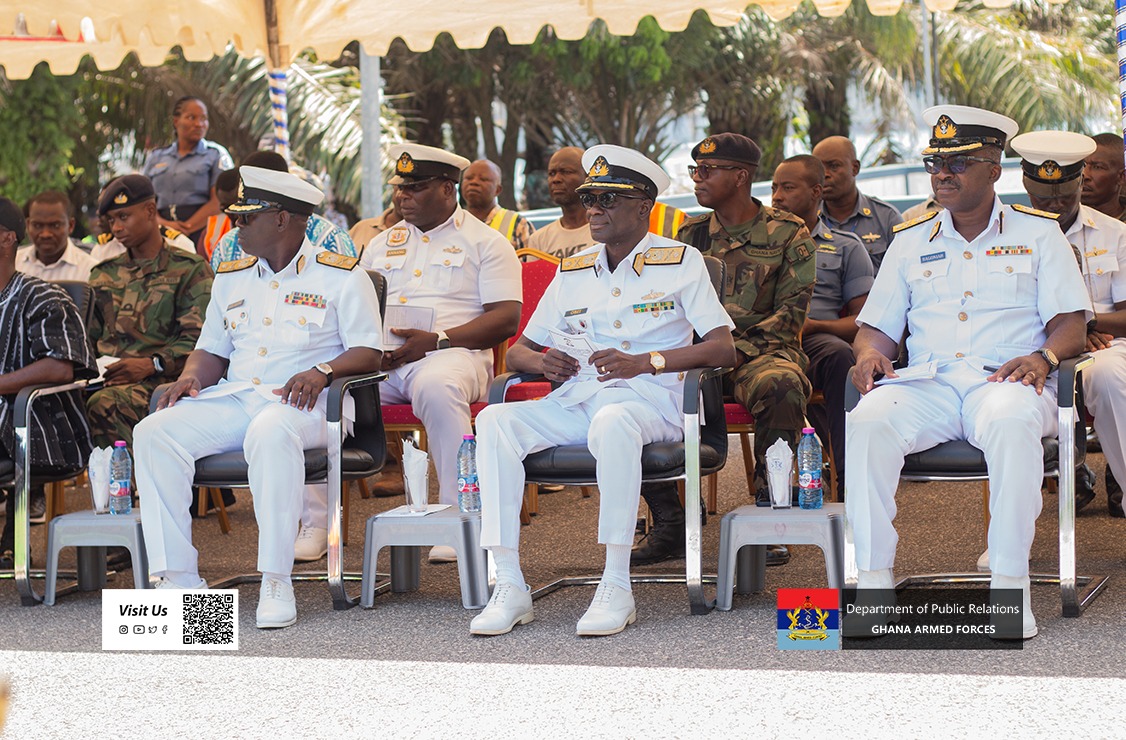 GhArmedForces's tweet image. The Western Naval Command (WNC) has held a ground-breaking ceremony on Thursday 9 April 2026, for the construction of an ultramodern auditorium at the Naval Base, Sekondi. 

The one-thousand-seater auditorium would to be a hub of training, a centre of collaboration and a symbol