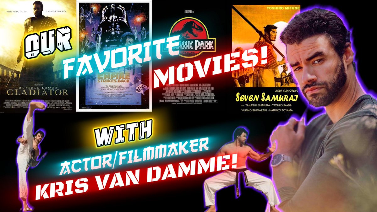 I'm here with special guest actor/filmmaker Kris Van Damme (MEXICALI)! Join us live Monday at 1:30pm pt as we discuss some of our favorite films of all time! So don't miss out on all the action! Only on THE MOVIE DOJO PODCAST!  Horizontal Stream - youtube.com/live/H8cXgTuZq…