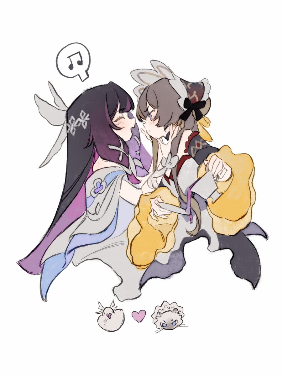 Cerron_531's tweet image. #原神   #Genshin #哥伦比娅  #桑多涅 #Columbina  #Sandrone 

桑多涅亲亲💜💛