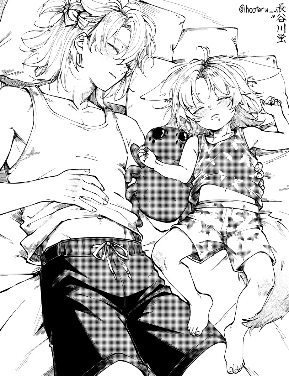 hootaru_u's tweet image. #Albedo and Anathema
The golden rule of parenting: if your child falls asleep, sleep with them while you still can🫡
#GenshinImpact #AlbeNari