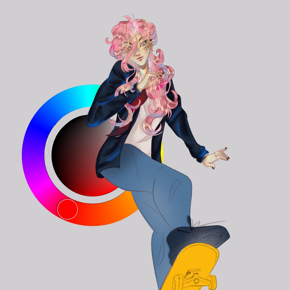 Dzizechca's tweet image. Kaoru Sakurayashiki from the hit anime sk8 the infinity because I loveee him !!!
#CherryBlossom #fanart