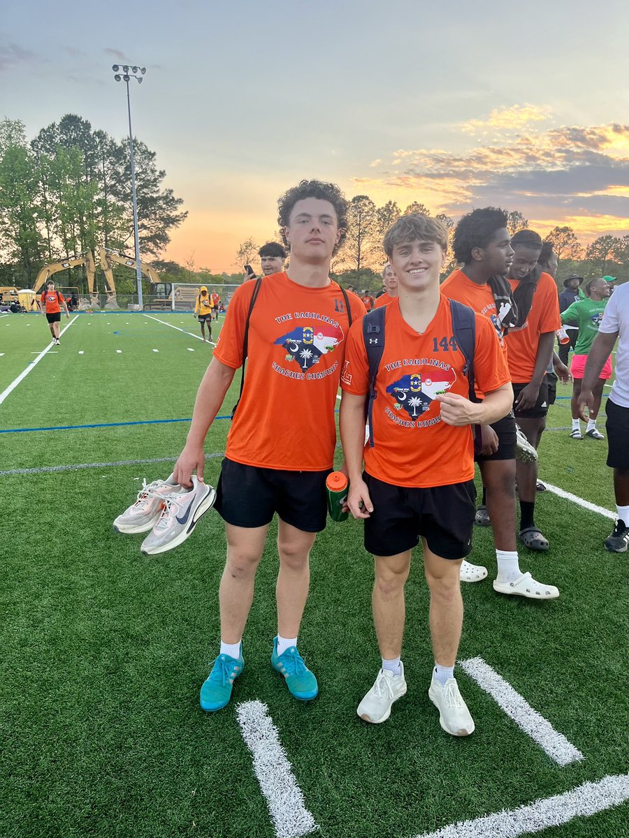 ThurmThomas4's tweet photo. Excited to be selected for the underclassman @CoachesCombines Session3 at Clayton. Great experience, great feedback and around great athletes! @WS_Storm_FB @CoachJWilkes   @coachpoteat https://t.co/qCPNIr57sR