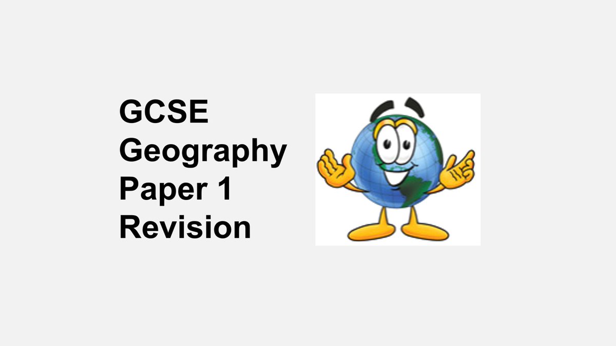 HeadofGeog's tweet image. GCSE Geography PLCs: Here’s the full set of personal learning checklists I use to help students revise for AQA GCSE Paper 1 on Wednesday May 13. PDF in shared folder. #teachers #geography #geographyteacher