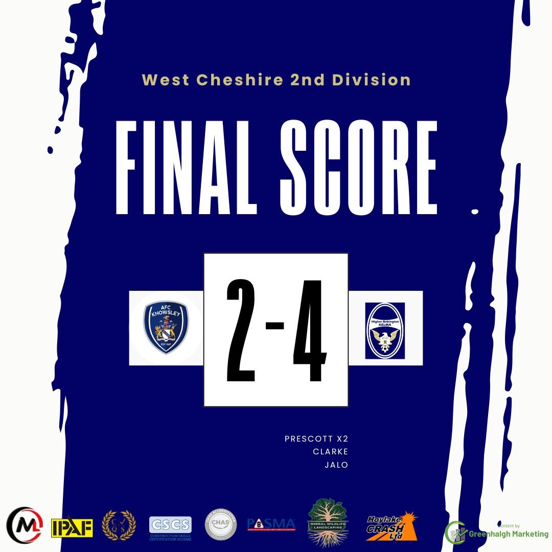HBKelmaFC's tweet photo. Good win for us away at Knowsley u23s, both sides featuring a mixture of first team players &amp; reserves.

MOTM goes to Layfield for the second game running, rolling back the years in defence.
Prescott coming close to the award with 2 screamers, likewise Clarke with a great finish. https://t.co/T0q4T1VeyX