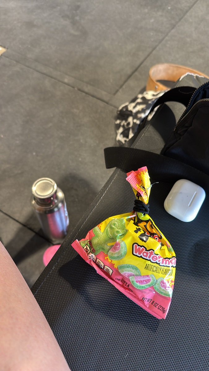 I always eat sour patch kids in between sets of my heavy lifts 😅