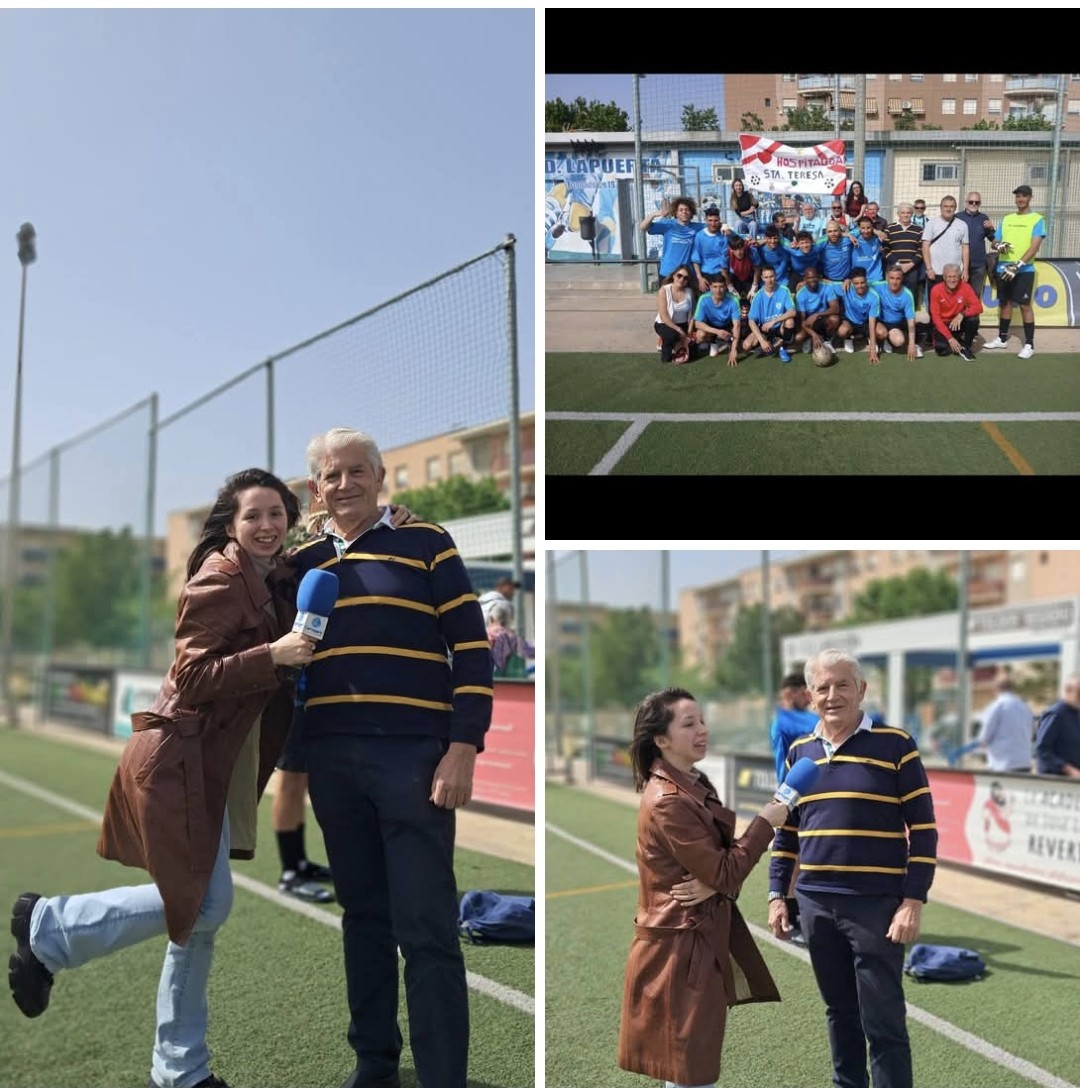 La entrevista " más loca" realizada por la intrépida @Vasifly de Tele Cartagena, con motivo del encuentro de fútbol que jugó nuestra HOSPITALIDAD DE SANTA TERESA, en el Campeonato de Fútbol Inclusivo.