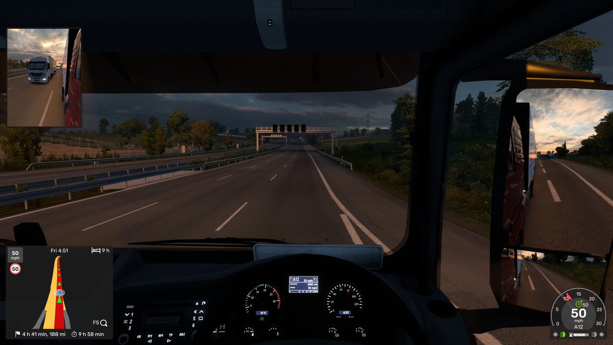 Vyseroy's tweet image. Nice chilled afternoon driving virtual trucks in #EuroTruckSimulator2. 
It's quite the pretty game for something that oringinally came out 14 years ago! Where's my fellow truck sim fans?
#gaming #simulatorgames