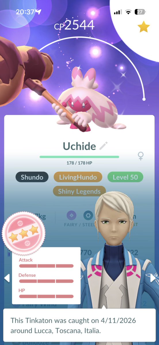 Shundo Tinkaaa 💯✨

#PokemonGOApp