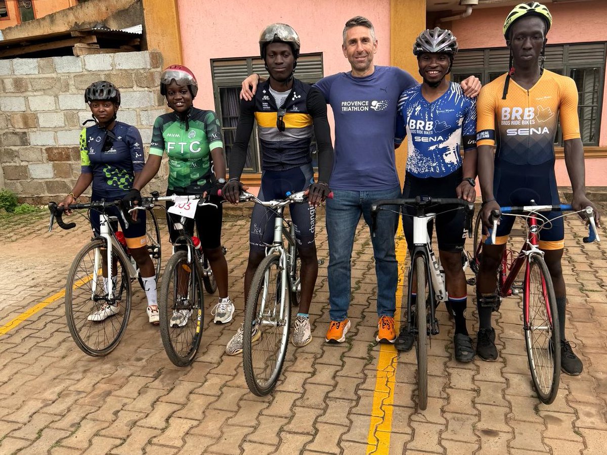 CAU256's tweet photo. We want to thank the Provence Triathlon family for their contribution to our team. We are very grateful. @Niyonziimaaugu1 
#cyclinguganda.#triathlon https://t.co/NEBOZ1aty6
