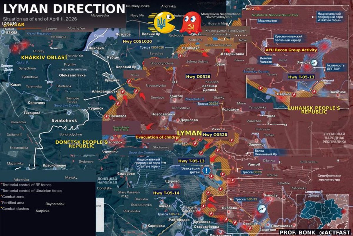 Ukrainian troops reportedly breached the first Russian line near Jampil and are digging in. If that foothold grows, Lyman’s northern cover starts to fold. Russia built layers of defense. Ukraine found the starter notch.