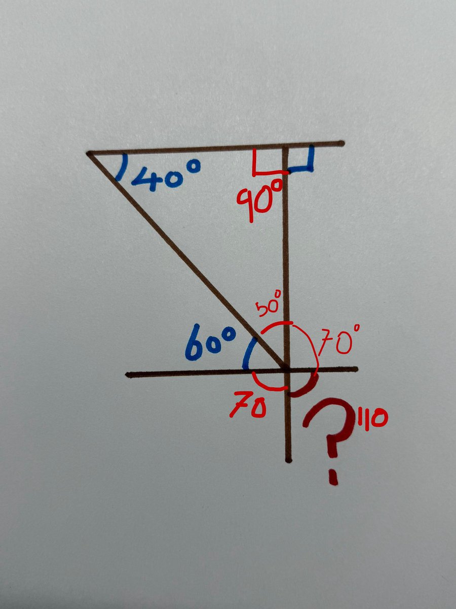 grxysxnn's tweet photo. @possum_simp @skyechannelwrx @simbasad2 no the actual triangle is 40-50-90, like this https://t.co/R1MTXcBdc9