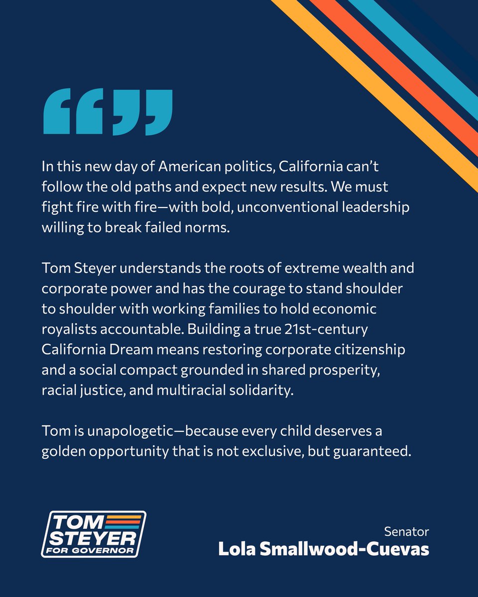 Tom Steyer tweet media
