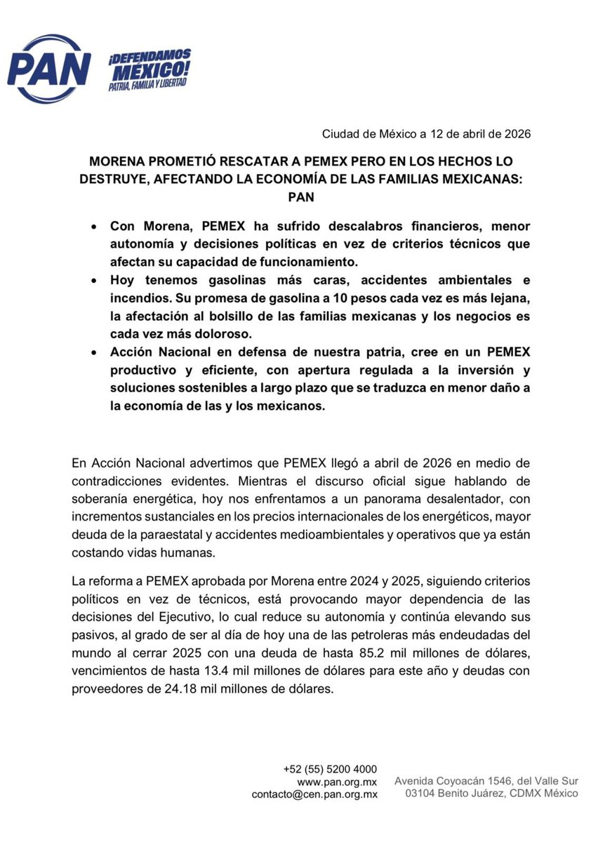Acción Nacional tweet media