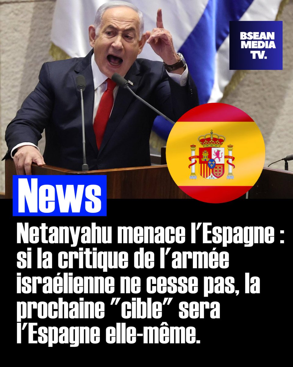 ehdan_mick's tweet photo. @SwordOfSalomon Bon bah comme prévu, Israël menace les pays d'Europe qui le critiquent. Quand ce sera la France tu diras quoi ? "J'aurai jamais cru que ça nous arriverait à nous !" On est des millions à prévenir nos amis juifs et vous n'écoutez pas, c'est ça le problème ! Rebellez vous bordel https://t.co/Eo3VLixYK7