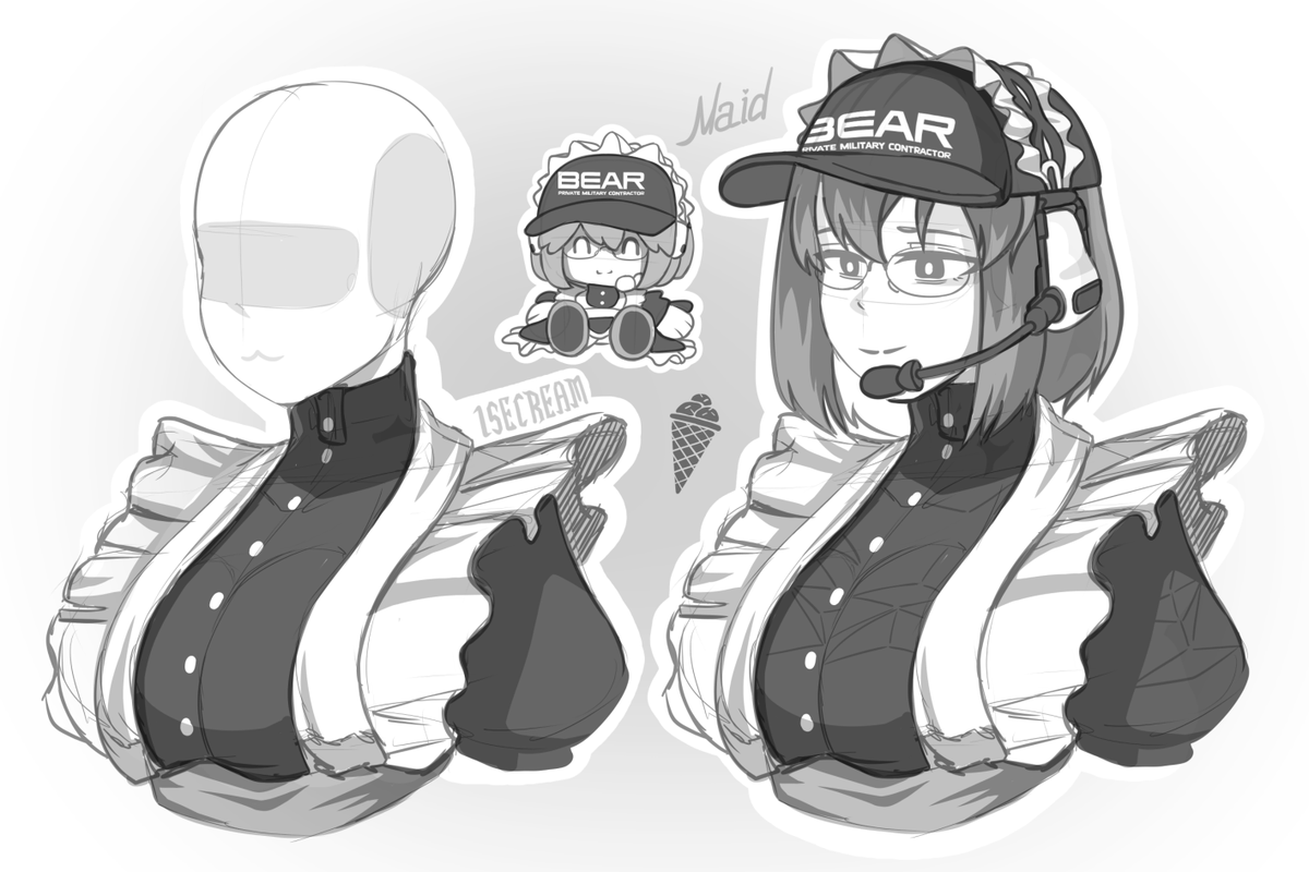 ZHMAKI4's tweet photo. Sketch Housemaid IceCream https://t.co/d8bWasE1wm