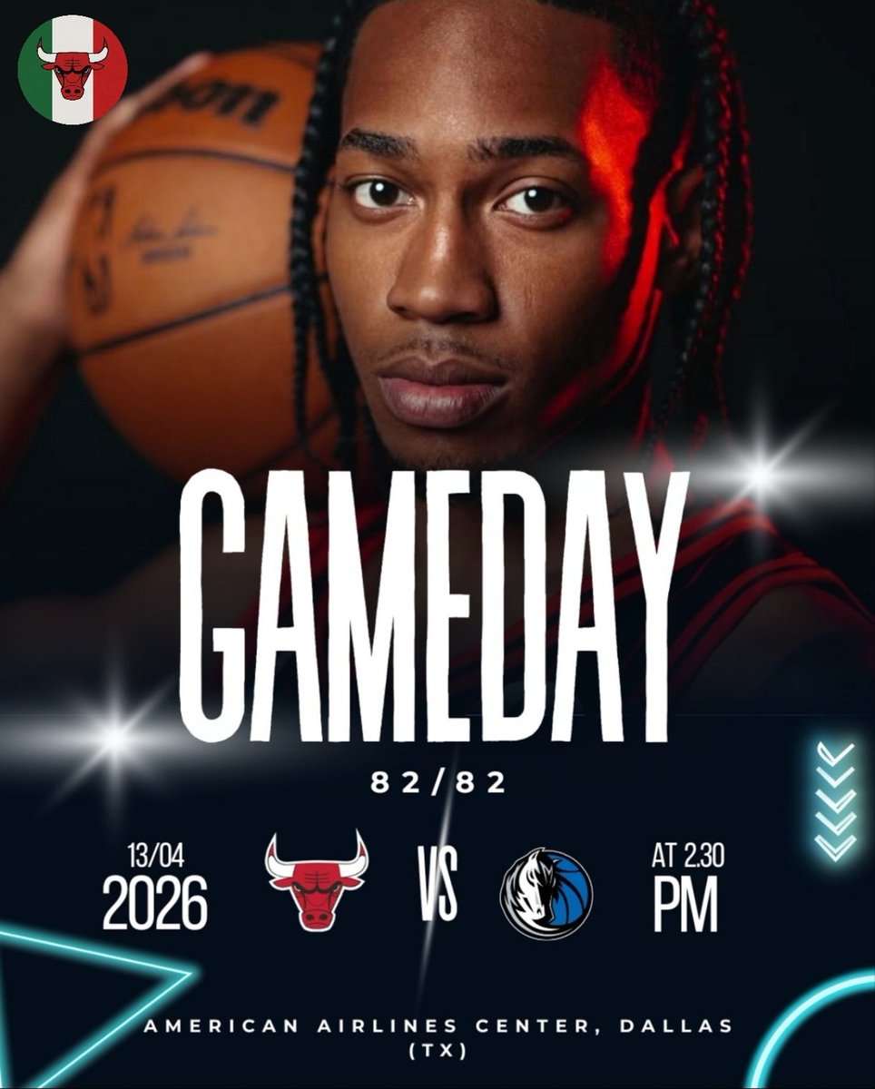 GAMEDAY🏀🔥
Bulls🐂 vs Mavs🐴
REGULAR SEASON FINALE!👀
Si chiude stanotte, a Dallas, una stagione talmente lunga che ha avuto almeno 4/5 facce diverse
Anche quest'anno niente playoff. Le riflessioni arriveranno, intanto godiamoci l'ultima partita🥹
Alle 2 e 30 italiane🇮🇹
#SeeRed