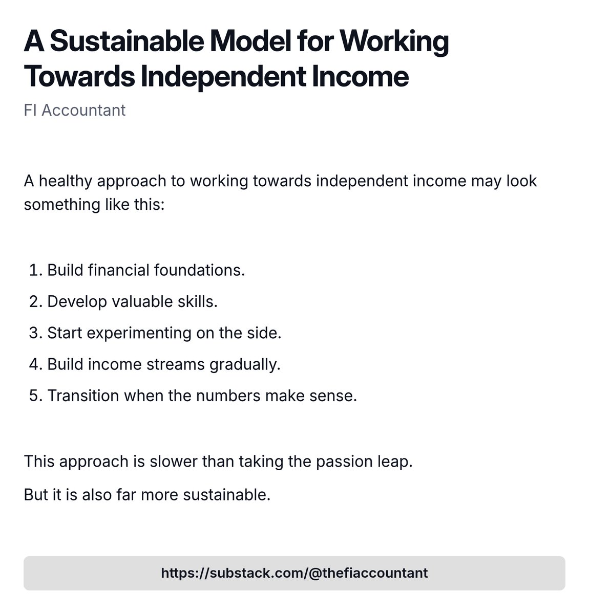 Mid-Life to Financial Independence🚢 tweet media