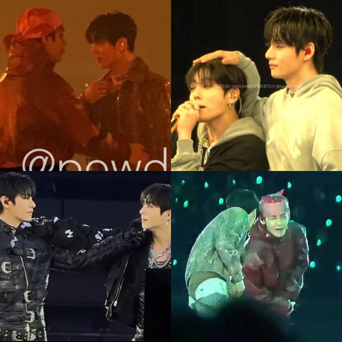 while Jungkook was clingy (as always), Taehyung was full on alpha mode. From patting his head, holding his waist, to flicking his chin and winking at him. He never left a moment to flirt and fluster him.