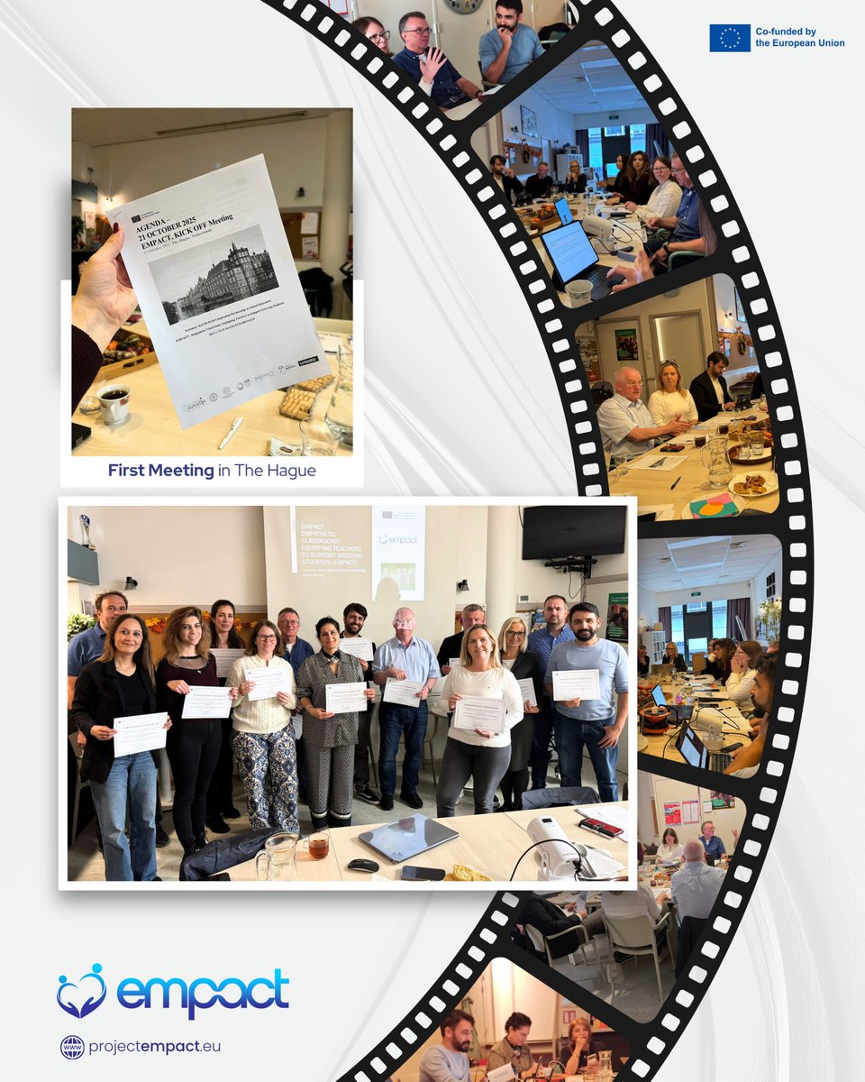 empactprojecteu's tweet photo. Hello Netherlands 🇳🇱

Our first face-to-face meeting has been successfully held 🎉

📍 The Hague, Netherlands
🗓️ 21 October
🏠 Hosted by Stichting Avrasya

Partners from different countries came together for a strong start and to plan the first steps of the project 💙🌍 https://t.co/aksgfku8F4