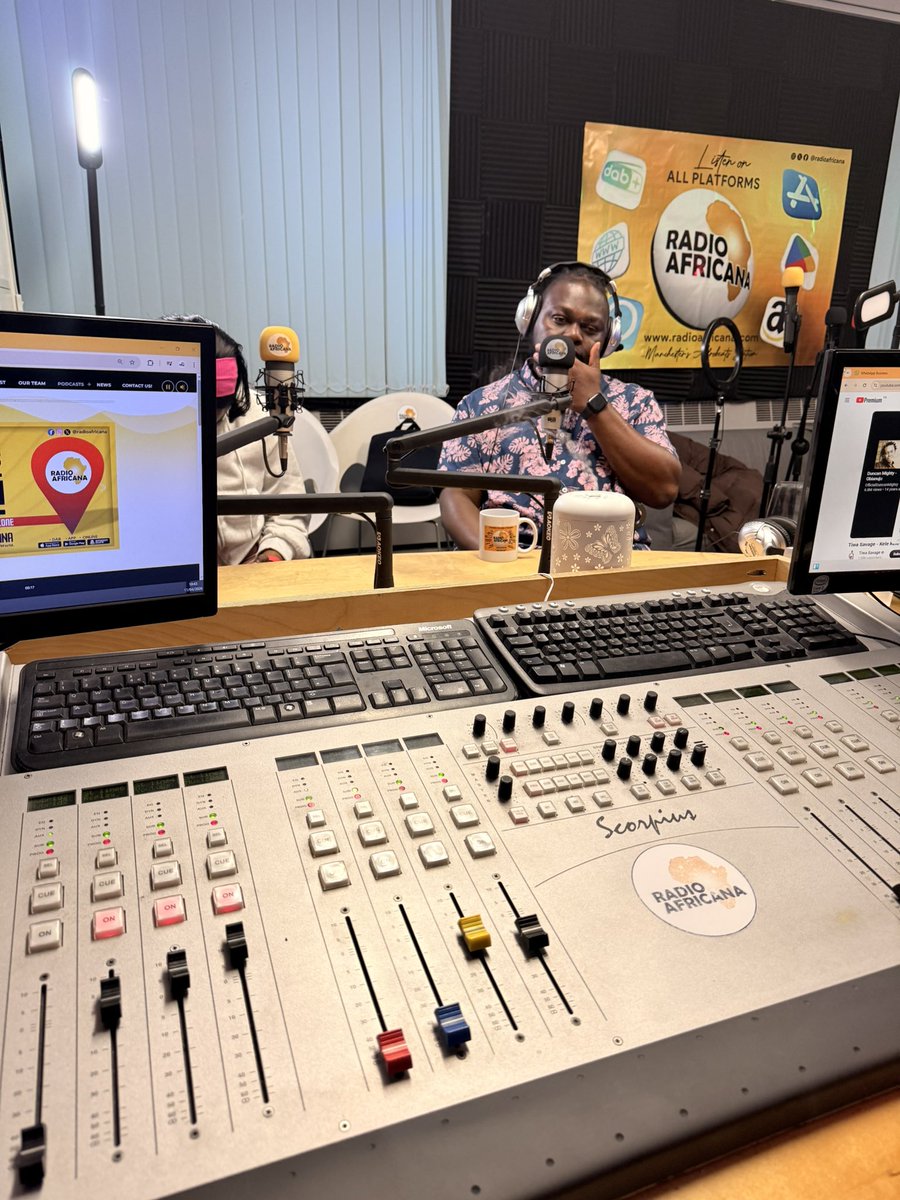 Deejay0213's tweet photo. Thanks for having me @RadioAfricana https://t.co/XVOvxvzkhX https://t.co/UD1FVMARu8