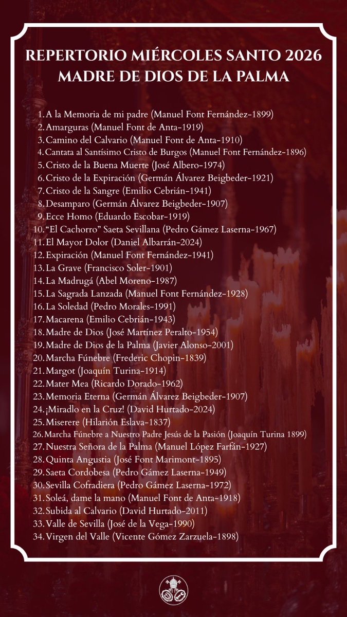 Hdad. del Cristo de Burgos tweet media