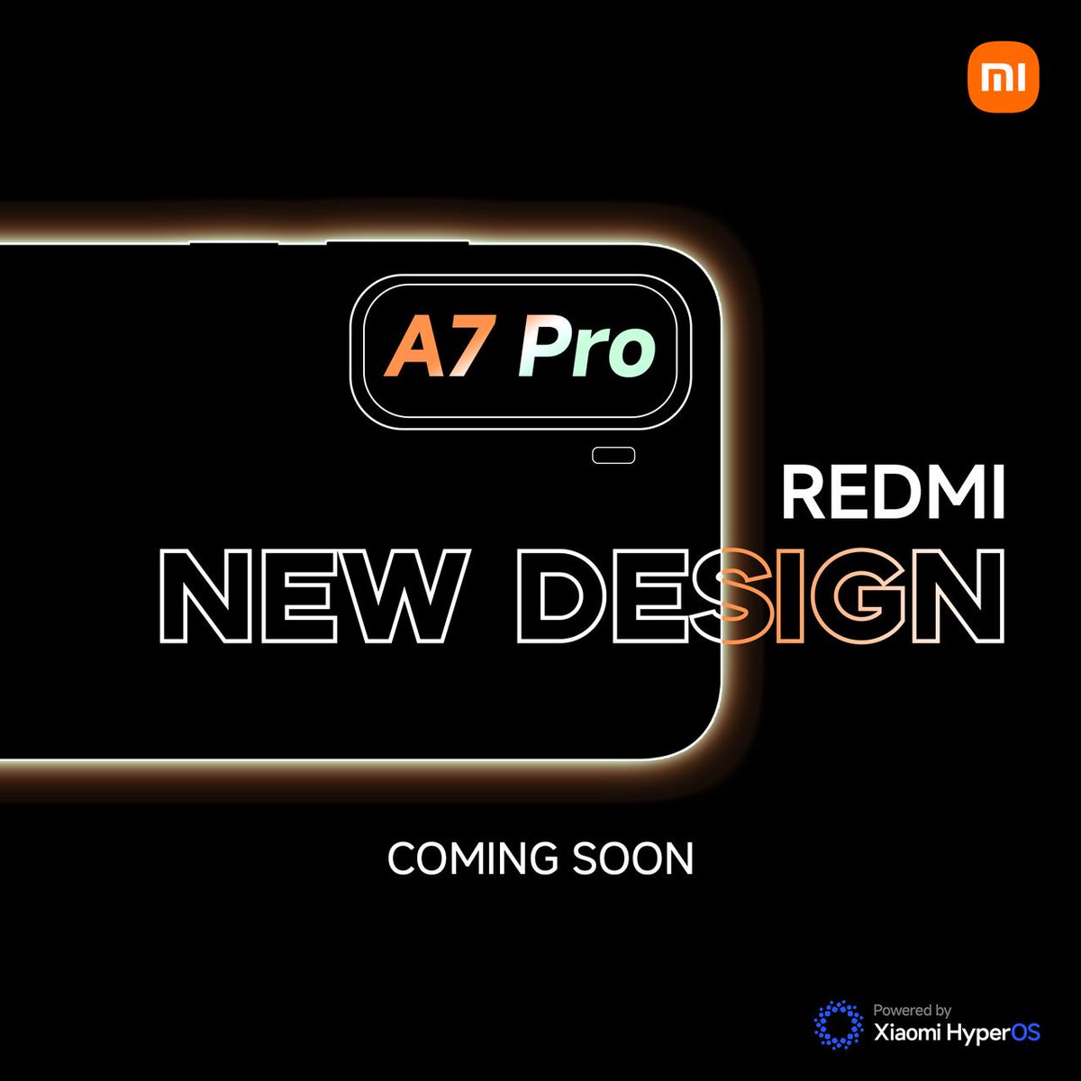 XiaomiNigeria's tweet image. A bold new look is on the way. 🔥

Meet the upcoming Redmi A7 Pro, a smarter experience powered by HyperOS. 🚀

Stay tuned. 👀

#REDMIA7Pro #NewDesign #XiaomiNigeria #fypシ゚  #ComingSoon