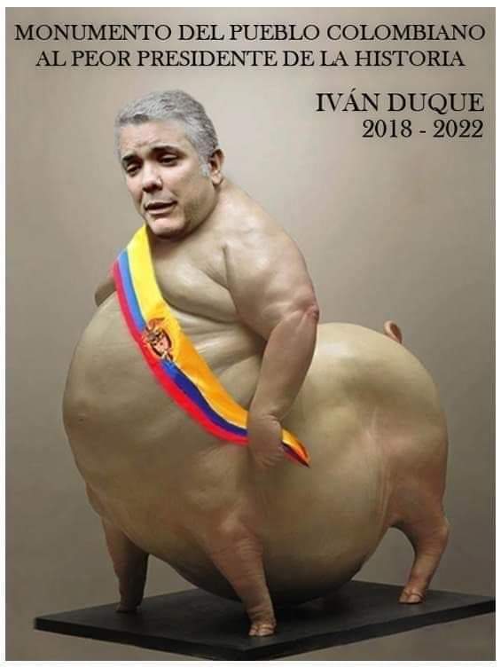 Espartano369's tweet photo. @IvanDuque @PalomaValenciaL La única amenaza que usted recibiría sería de alguna lechonería pobre : https://t.co/01bGS3E3I4