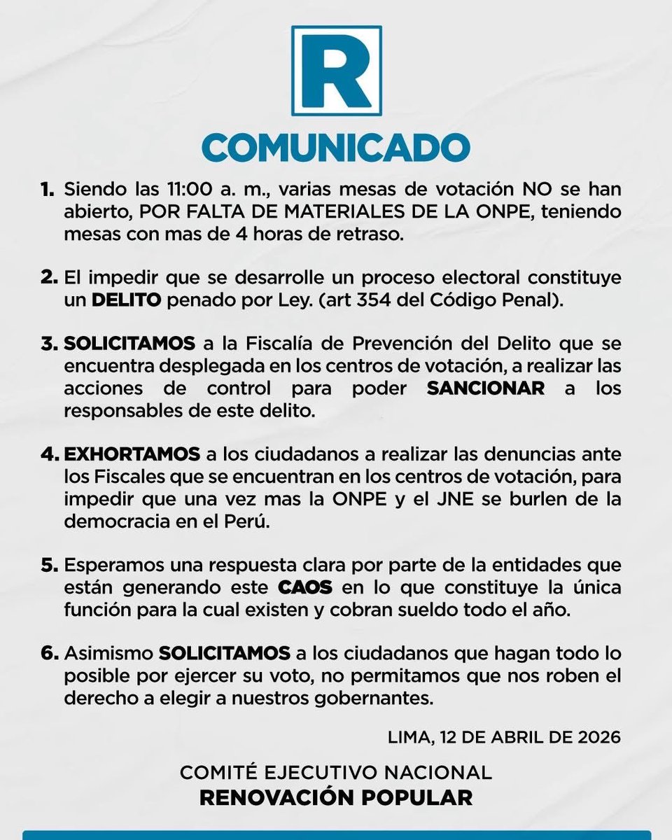 Renovación Popular tweet media