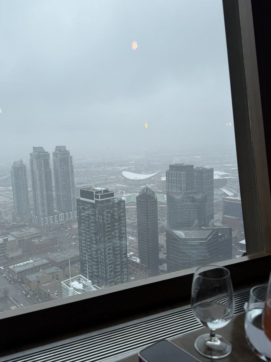 Had lunches with worse views.
With <a href="/LianHollinshead/">Lian Hollinshead</a> at <a href="/TheCalgaryTower/">Calgary Tower</a>