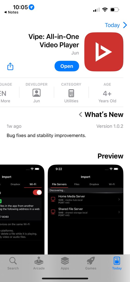 تطبيق رائع لتحميل الفيديوهات من أغلب مواقع التواصل 📥

يدعم:
سناب شات، تويتر، فيسبوك، إنستغرام وغيرها 👌
apps.apple.com/us/app/vipe-al…