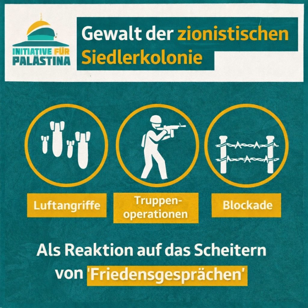 Ach was für eine Überraschung: Kaum scheitern Gespräche, geht die illegale zionistische Siedlerkolonie "Israel" wieder in "erhöhte Gefechtsbereitschaft". Als hätte dieses Gebilde je in etwas anderem gelebt. Erst bombardieren, drohen, eskalieren, Nachbarländer in Brand setzen und