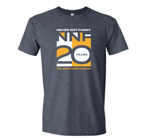 NeverNotFunny's tweet photo. We had an amazing celebration last night. Thanks to all who joined, watched, and has been a part of the last 20 years! 

And of course, the fans get shirts!

The 20th anniversary shirts are now available online!

Get yours before they’re gone!

https://t.co/XuJGWBnW35 https://t.co/PqupQQUHsC