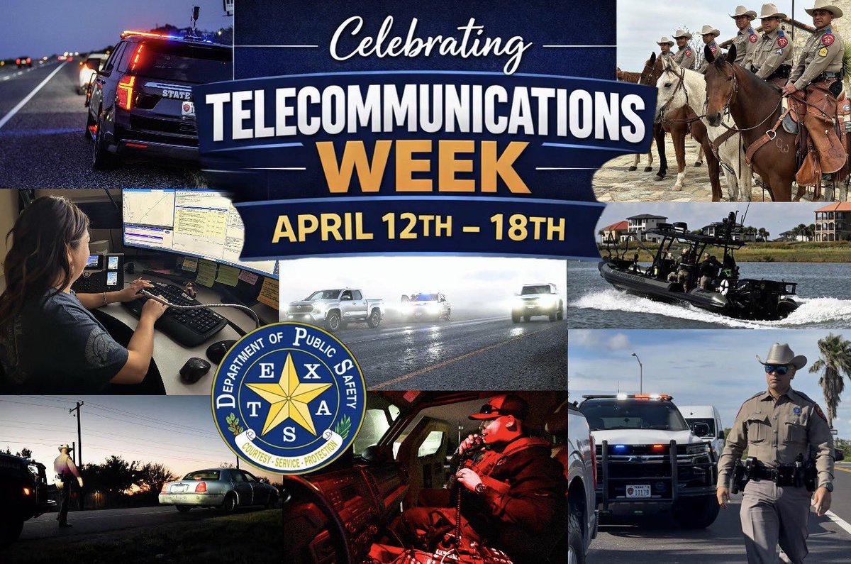TxDPSSouth's tweet photo. 🚨🎧 UNSUNG HEROES BEHIND THE BADGE 🎧🚨
Telecommunications Week (April 12–18)
The calm voice in chaos—keeping troopers connected and every response moving.
💙 Thank you for your dedication and service.
#TelecommunicationsWeek @TxDPS #UnsungHeroes #ThinGoldLine #DPSFamily https://t.co/cNtbK3X5bt