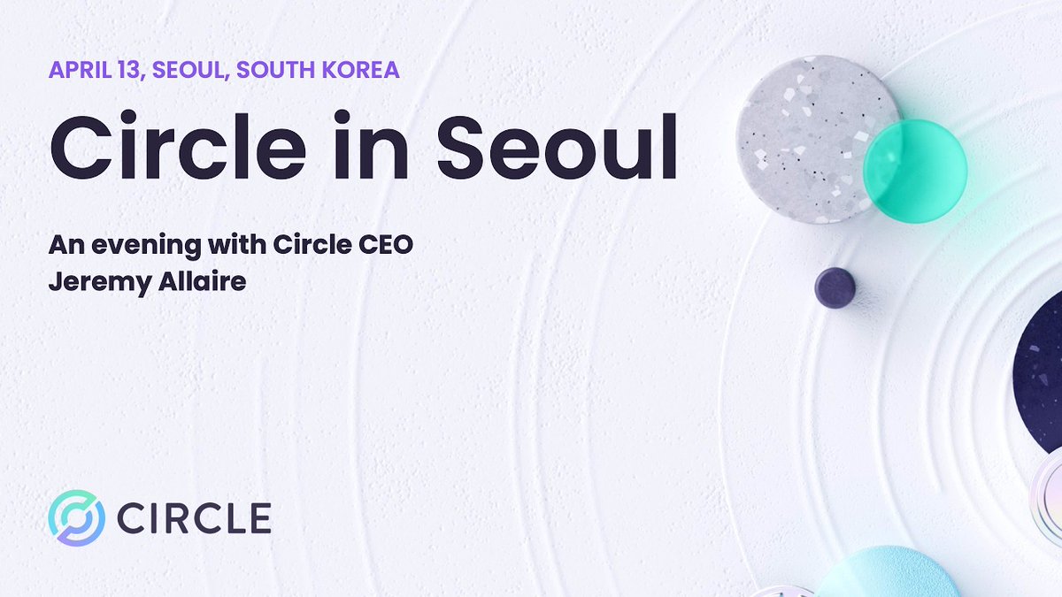 Circle in Seoul brings together builders, institutions, and leaders from across Korea’s digital asset ecosystem to talk about the future of the internet financial system.

Featuring a keynote from <a href="/jerallaire/">Jeremy Allaire - jerallaire.arc</a> on digital dollars, internet-native finance, and Korea’s role in this