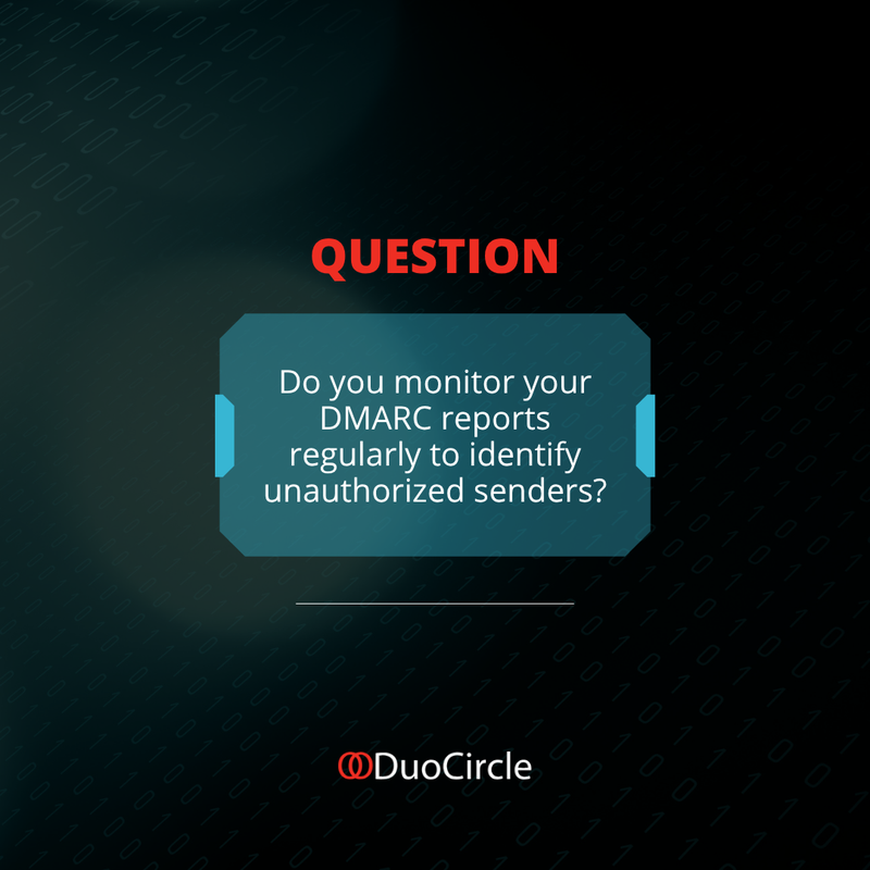 duocirclellc's tweet image. 📊 DMARC reports are a goldmine of insight, showing who is sending on your domain and highlighting suspicious activity. 

Regularly reviewing these reports allows you to act quickly against unauthorized senders and maintain trust with your recipients.

#StayCyberSafe