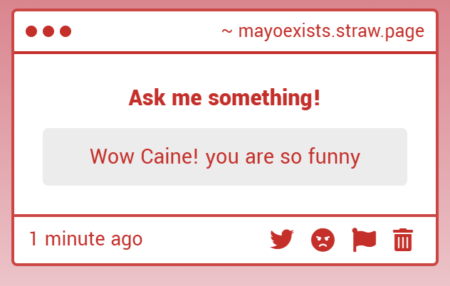 MayoExistsAgain's tweet photo. I wonder who this could be https://t.co/miJWvc0qY4