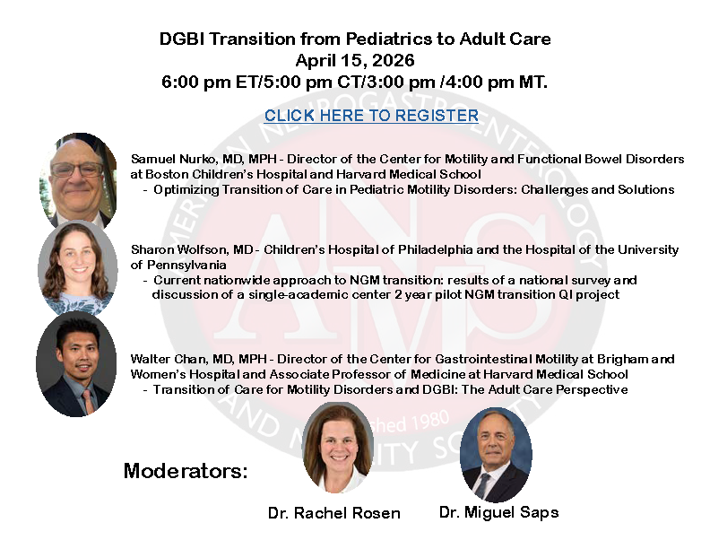 ANMSociety's tweet photo. Register today for an amazing virtual symposia on the DGBI transition from pediatrics to adult care!

https://t.co/G9k2B7YJh2 https://t.co/VOXqLFEUje