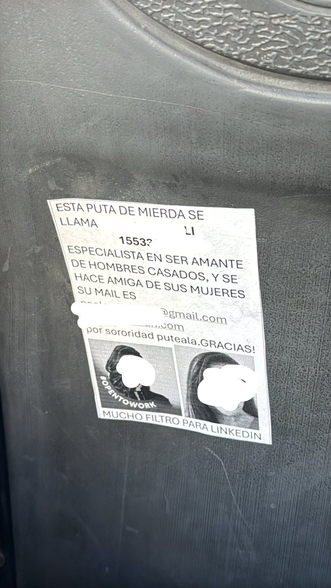 el cartel del bondi mas tranqui de zona sur