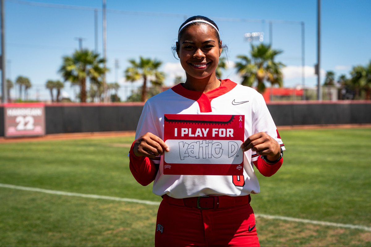 UNLVSoftball's tweet photo. 𝑩𝒊𝒈𝒈𝒆𝒓 𝒕𝒉𝒂𝒏 𝒂 𝒈𝒂𝒎𝒆 🩷🩶🎗️

Proud to partner with @Intermountain for our Strikeout Cancer Weekend🫶 https://t.co/KY0buCRU4r