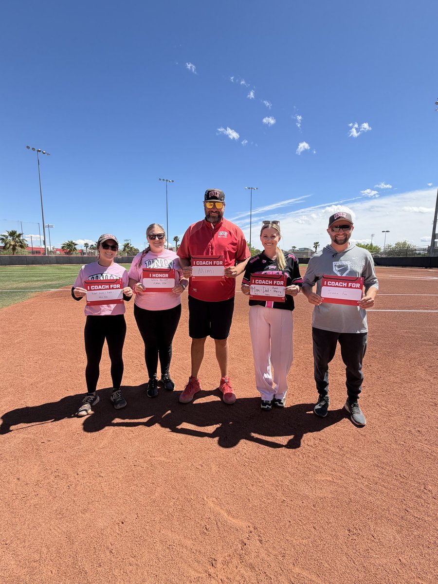 UNLVSoftball's tweet photo. 𝑩𝒊𝒈𝒈𝒆𝒓 𝒕𝒉𝒂𝒏 𝒂 𝒈𝒂𝒎𝒆 🩷🩶🎗️

Proud to partner with @Intermountain for our Strikeout Cancer Weekend🫶 https://t.co/KY0buCRU4r