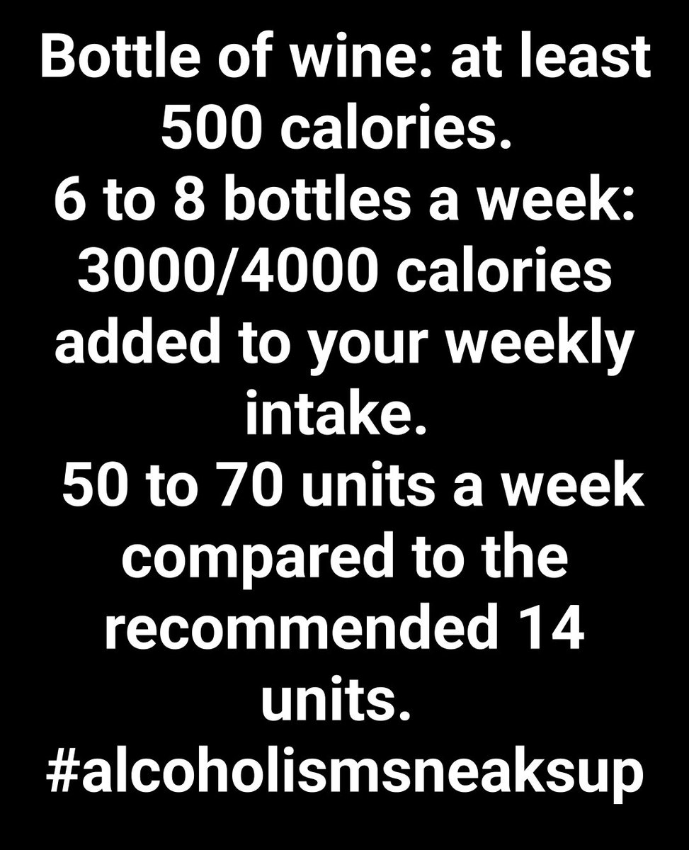 sunshinetrib3's tweet photo. You are not healthy or awake drinking this amount of alcohol on a weekly basis. 
Weight gain, bloating, damage to the whole.body and brain...and before you know it, the breakdown of all your relationships💔. 
"It'll never happen to me". 

#mindset #lifestylechange https://t.co/gUDuz13g4E