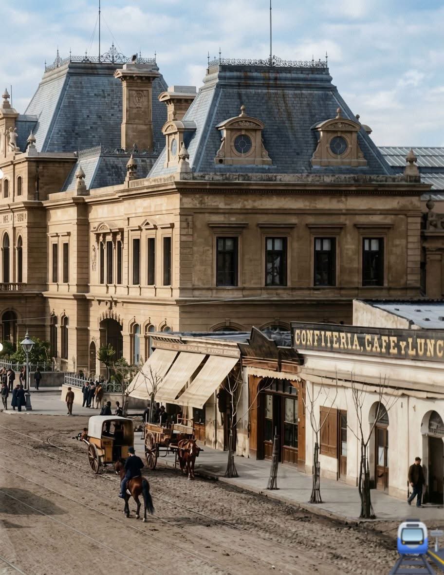 📍Estación Constitución (Colorized), Buenos Aires, 1895