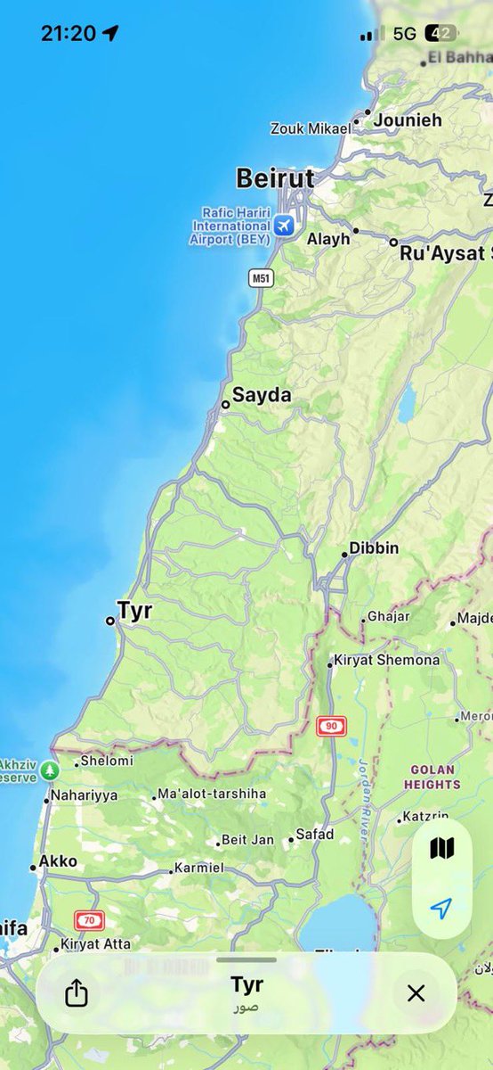 drhossamsamy65's tweet image. ⛔️I Just chekced and confirmed. #apple , got the Israeli orders to erase all the names of the Lebanese cities from the map to set the scene for the Israeli expected invasion to Lebanon, it’s an evil plan‼️