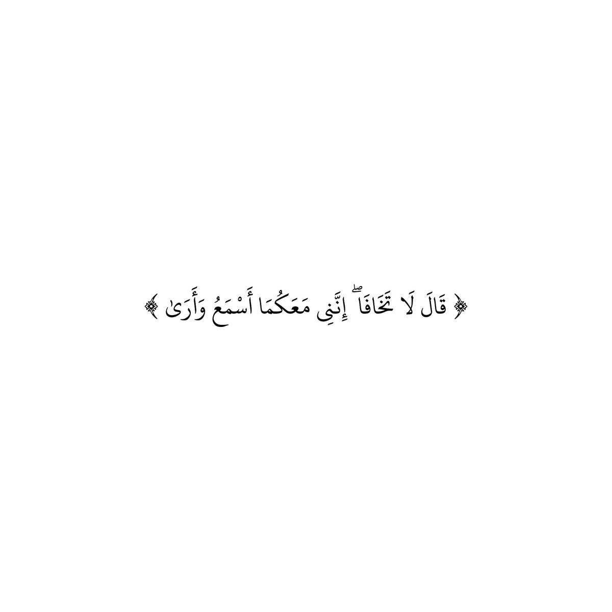 سورة طه | الآية ٤٦

﴿ قَالَ لَا تَخَافَا ۖ إِنَّنِي مَعَكُمَا أَسْمَعُ وَأَرَىٰ﴾