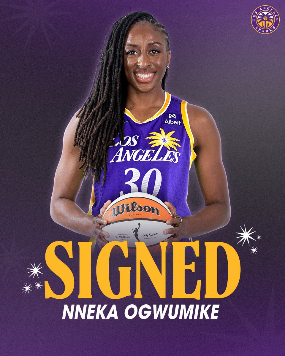 LASparks's tweet image. Sparks sign franchise legend Nneka Ogwumike. 

📝 bit.ly/48BN1gX